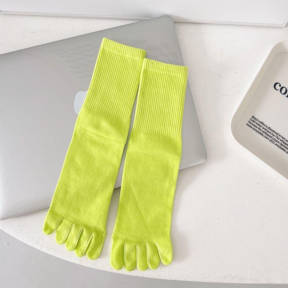 Breathable Five-finger Socks Pure Cotton Netherstock Fashionable Split-toe Socks  Motion