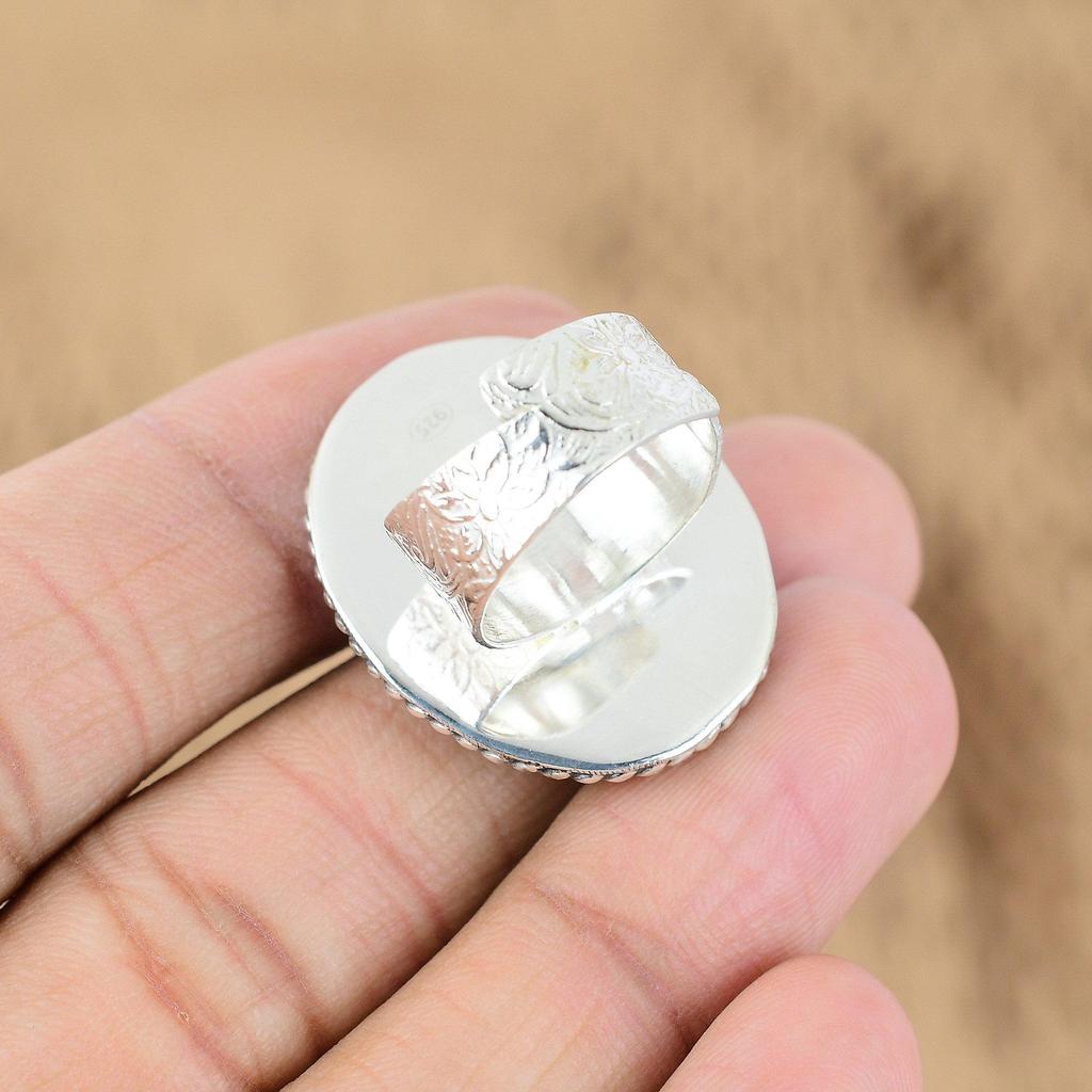 Ко Дню матери Сделка Овальное кольцо с камнем Тигровый глаз для сакральной чакры Ювелирное изделие из серебра 925 пробы