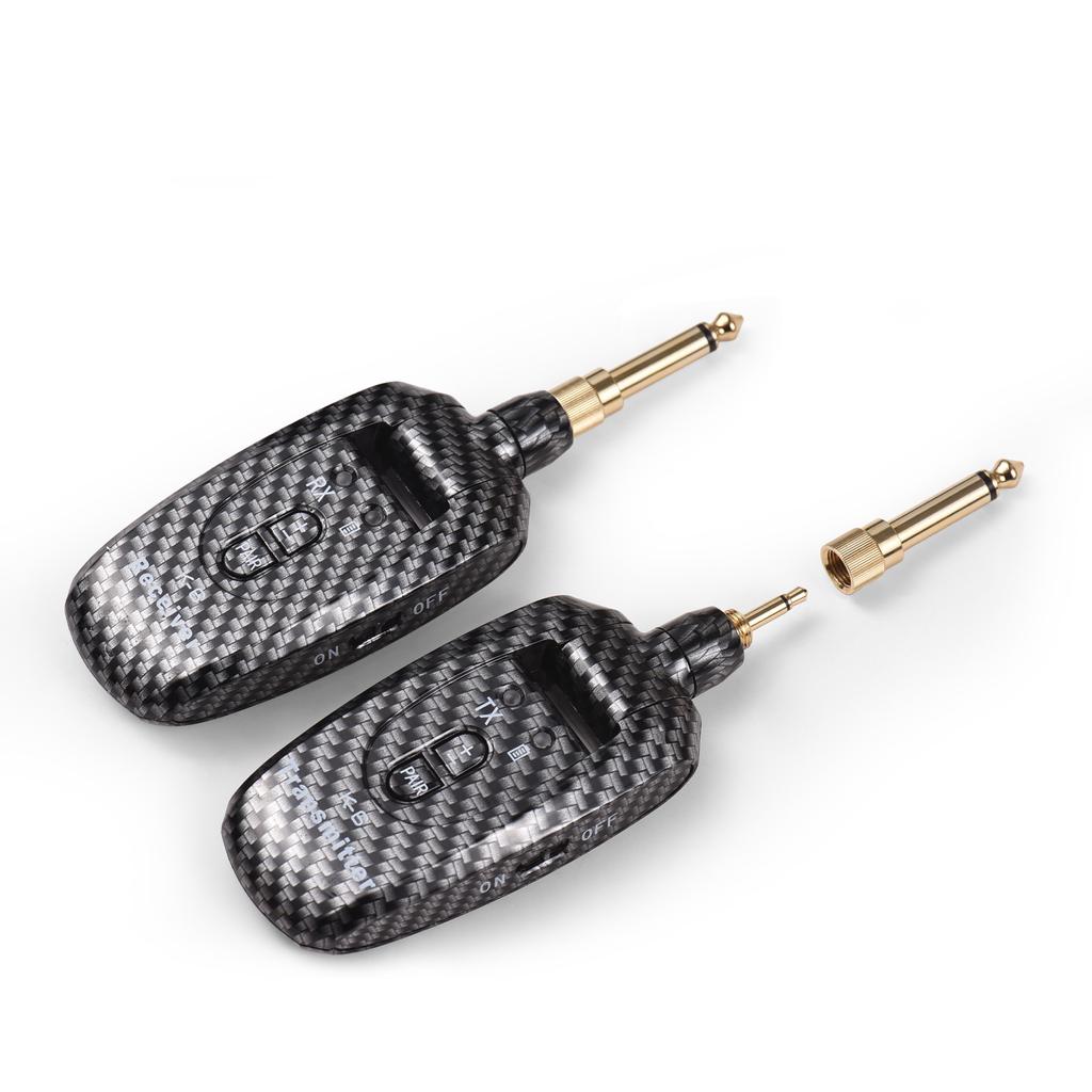 Беспроводная гитарная система, перезаряжаемая 2.4G, портативный UHF-передатчик, приемник, набор для электрогитары