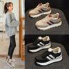 Весенне-осенние новые маленькие белые туфли, ретро спортивная обувь, обувь для отдыха интернет-знаменитостей, универсальные туфли на толстой подошве с внутренней танкеткой, папины кроссовки