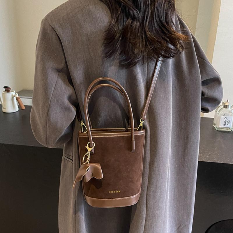 Сумки красного вина для женщин универсальная мини-сумка на плечо простые сумки через плечо замшевые буквы винтаж