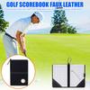Держатель для гольф-карточки из искусственной кожи, обложка для книги с расстояниями для гольфа, протектор для книги с карточками, крючок для маркера мяча, аксессуары для гольфа