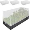 Transparent Garden Plant Insect Netting with Drawstring Vegetable Cover Netting  Garden Use