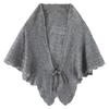 Ladies' Fashionable Cashmere Shawl With Hollowed Out Knitted Western- Button Scarf For Warmth, Small Cape