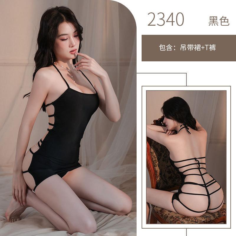 Sexy underwear perspective sexy mesh, hot teasing, free of suspenders