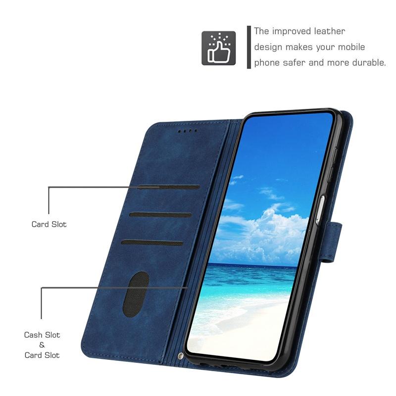 Leather Flip Casing For Samsung Galaxy S24 Plus Ultra S21+ S24fe A06 A16 M55 C55 F55 M15 F15 X Cover 7 5G Wallet Flip Soft Cover Stand Card Slots Case