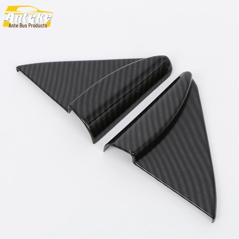 18 Tuda Interior Triangle Trim: Electroplated Panel Sticker for Car Window Decoration