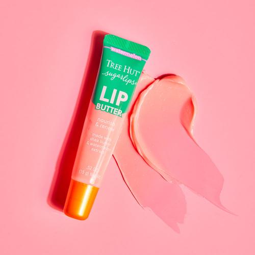 Набор из 3 бальзамов для губ Tree Hut Sugar Lips [клубника+оригинальный+арбуз] + бесплатное зеркало Tree Hut
