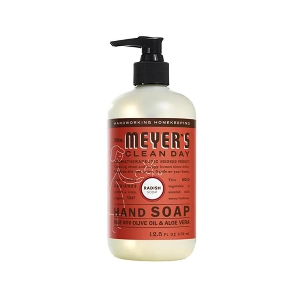 Mrs. Meyers Hand Soap Radish Scent 370ml 6-Pack Mrs. Meyers Clean Day 686915 12.5 oz. Radish