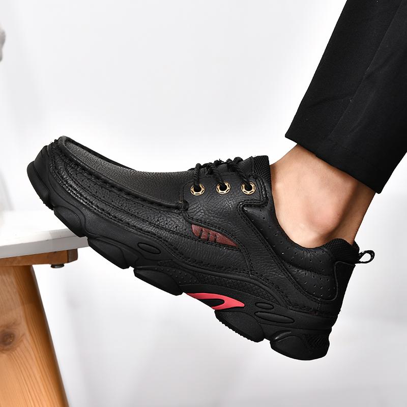 Мода Новая Ручная Работа Мужская Повседневная Обувь Кожаная Деловая Обувь для Платья Мода Улица Офис Лоферы Балетки Противоскользящая Обувь для Ходьбы Вождения