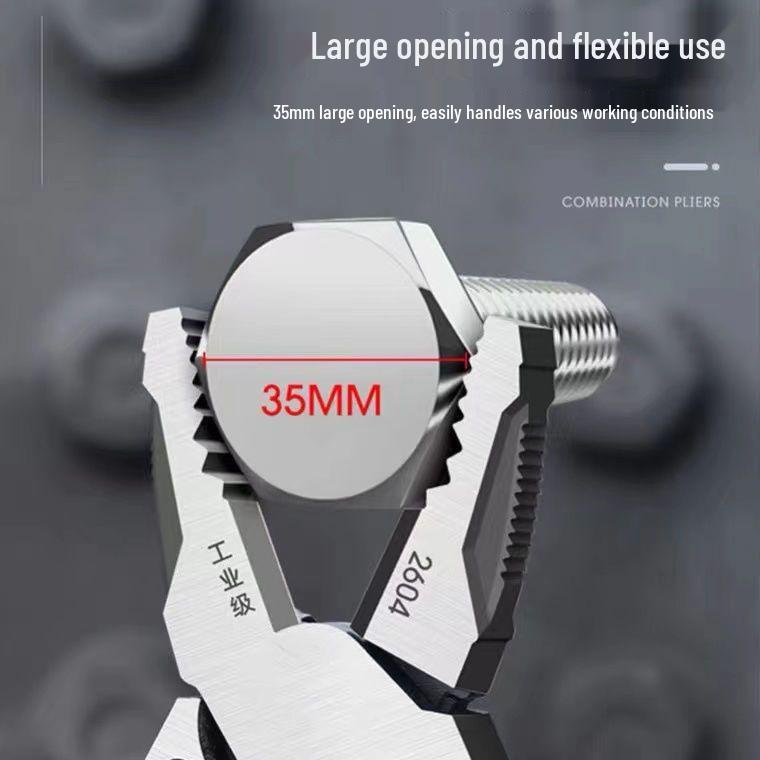 German-Style Multifunctional Wire Pliers: Industrial-Grade, Labor-Saving, Universal, Combination, and Diagonal Cutting Pliers for Electricians.