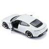 Bburago Масштабная модель Porsche Taycan Turbo S Белая Литая Модель Готовая WT 1/24 / Автомобиль, Продукт, 18-21098