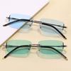 Superhot Eyewear 27369 Fashion 2026 Vintage Y2K Rimless Rectangle Sunglasses for Men and Women