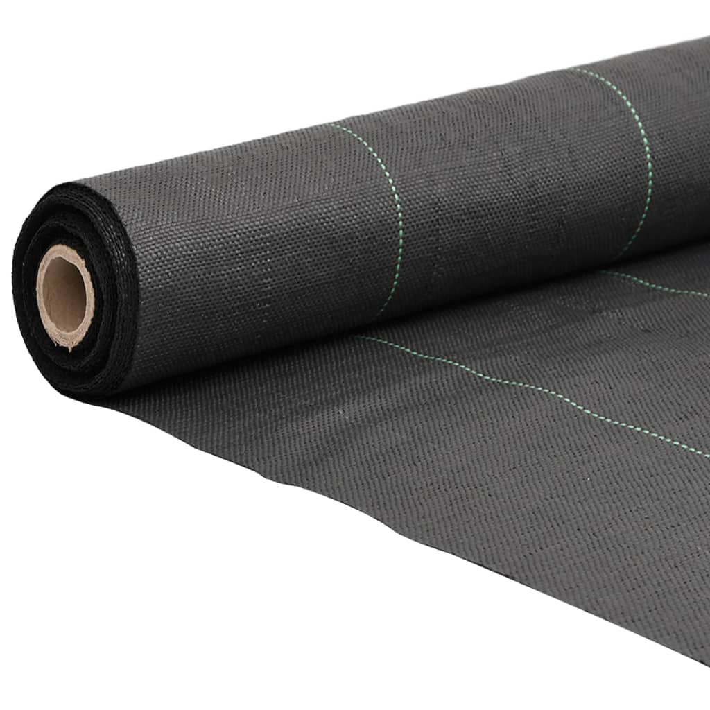 Vidaxl Agrowłóknina Antychwastowa, Czarna, 1X100 M, Pp