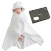 Dermatologist Recommended Baby Baby Shower Made In Girls [Dechu] Bathrobe, Gift, Kids, Swaddle, Japan, Boys, (Marshmallow White)