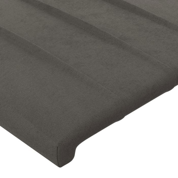 Maison Exclusive - Tête de lit Gris foncé 100x5x118/128 cm Velours