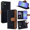 For Samsung Galaxy A36 5G Case RFID Blocking Color Splicing PU Leather Wallet Phone Cover