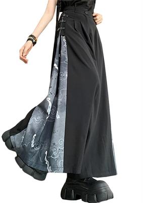 ZHONGJUE Хакама Гаучо Свободные Длинные Уличные Японские Широкие Китайские Разные Материалы Штаны в Японском Стиле, Штаны, Посадка, Штаны, Кюлоты, Стиль,