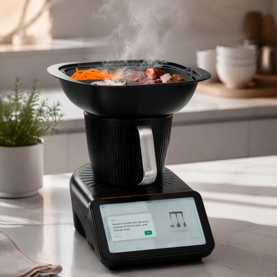 Домашняя выпечка и пароварка Силиконовый сетчатый противень для Thermomix TM7, Пищевой антипригарный многоразовый вкладыш для приготовления на пару, Термостойкий кухонный