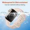 Силиконовый ремешок для Apple Watch 10 Ремешок 46мм 44мм 41мм 40мм 45мм 49мм Браслет с цветочным тиснением Correa Series 8 9 7 SE 4 5 Ultra 2