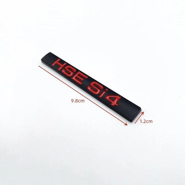 3D ABS буквы HSE Si4 Edition эмблема для Range Rover, значок багажника автомобиля, наклейка с логотипом, хром, серебристый, черный, красный