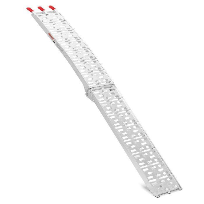 Rampe d'accès - ConStands - Aluminium léger - Capacité 340 kg - Pliable et antidérapante