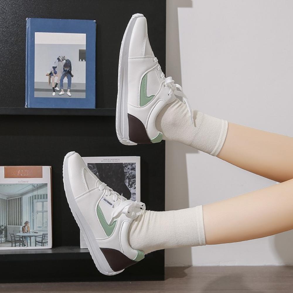 Модная Новая Женская Повседневная Обувь На Шнуровке На Плоской Подошве С Круглым Носком Женская Спортивная Обувь Для Отдыха На Открытом Воздухе Удобная Спортивная Обувь