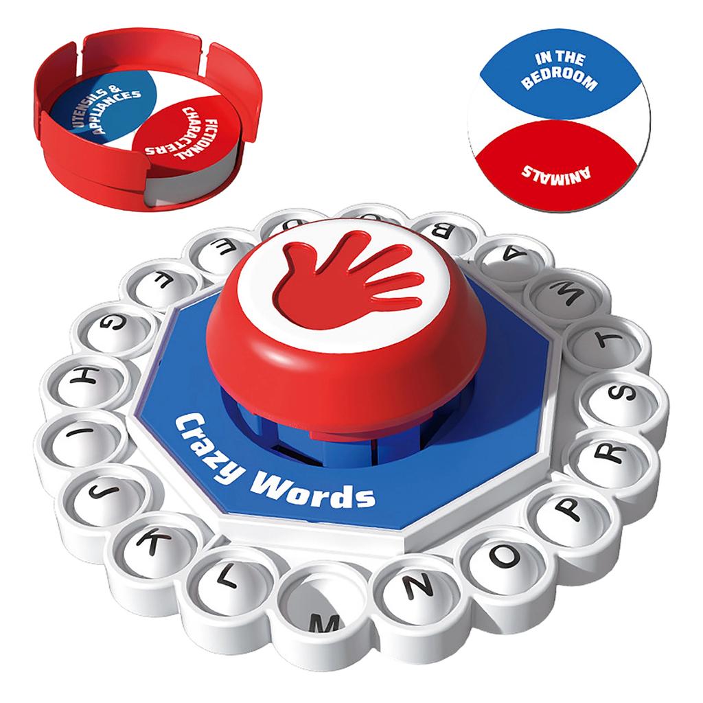 Fast Paced Word Game – Alphabet Press Board Game For Family Party & Kids Learning Fun