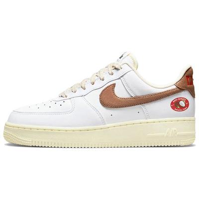 Женские кроссовки Air Force 1 07 LX Coconut White Coconut-Milk Team-Orange DJ9943-101