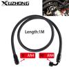1M AN4 4AN Black Braided Oil Fuel Fittings Hose End 0+90 Degree Oil Adaptor Kit Oil Fuel Hose Line