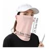 Sunscreen Face Scarf Ice Silk Mesh Mask Ear Hanging UV Protection Mask Summer Outdoor Neck Wrap Sun Blocking Mask Neck Cooler