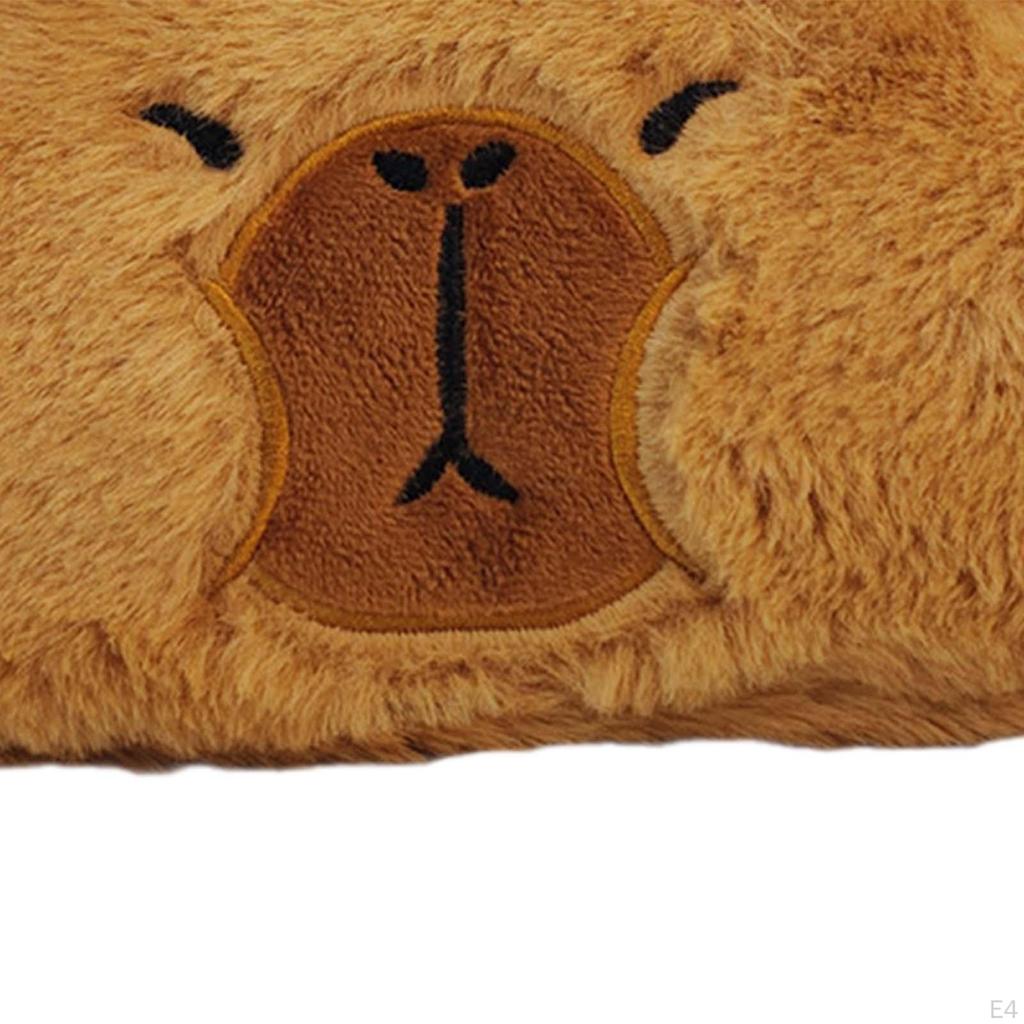 Очаровательный плюшевый пенал в виде капибары — органайзер для канцелярских принадлежностей с милыми животными