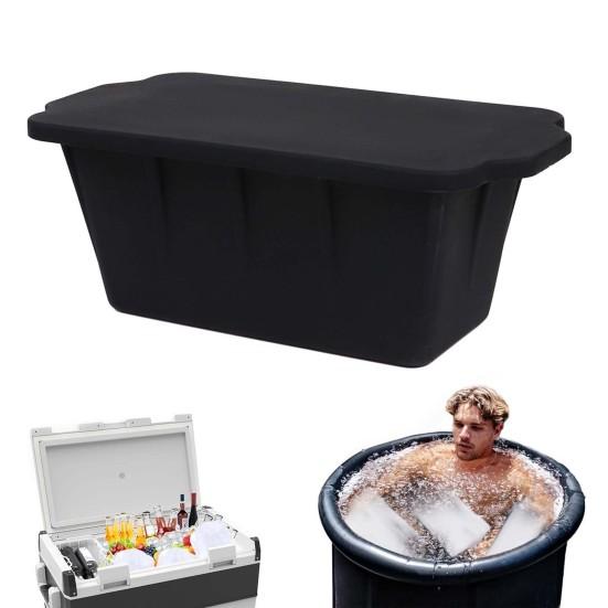 Силиконовая форма для кубиков льда, многоразовый большой лоток для кубиков льда для кулеров, поездок на пляж, формочки для блоков льда для морозильной камеры, аксессуары для ледяной ванны