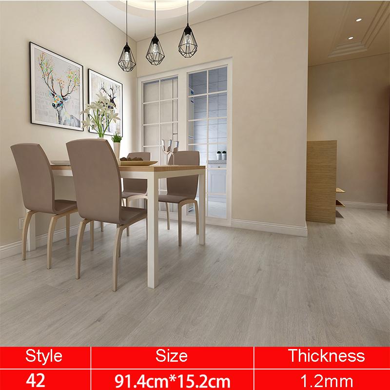 Wood Grain Floor Stickers 3D Wall Sticker PVC Waterproof Self-Adhesive Wallpaper Kitchen Living Room Home Floor Decor