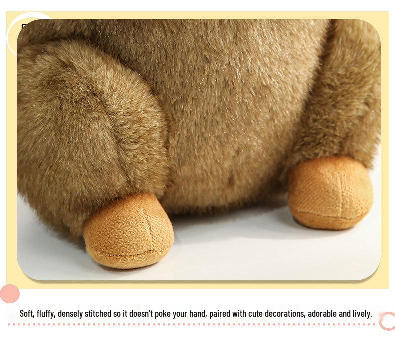 Screaming Marmot Plush Toy: Cute Mouse Pillow Doll for Girls' Birthday Gift Ornament