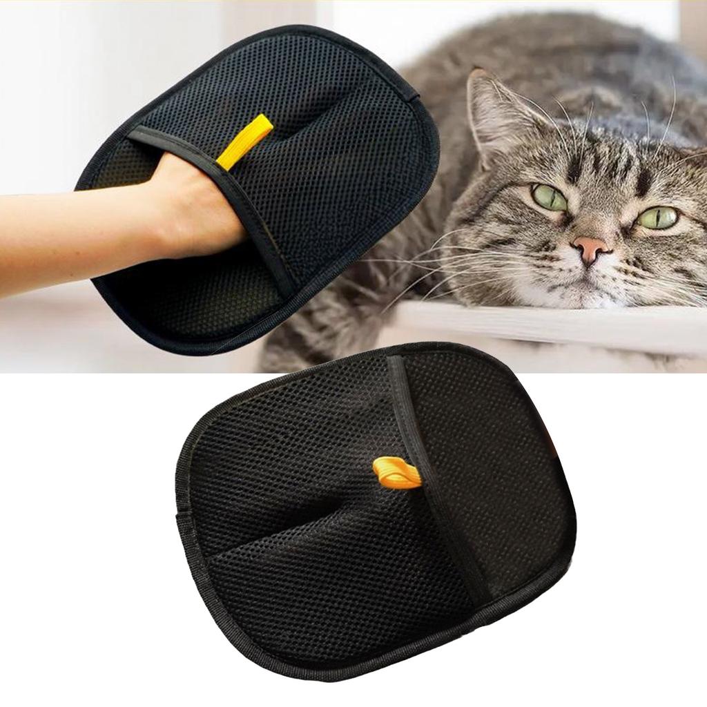 Double Sided Pet Grooming Gloves for Efficient Hair Removal and Static Reduction Pet Lint Remover for Various Occasion