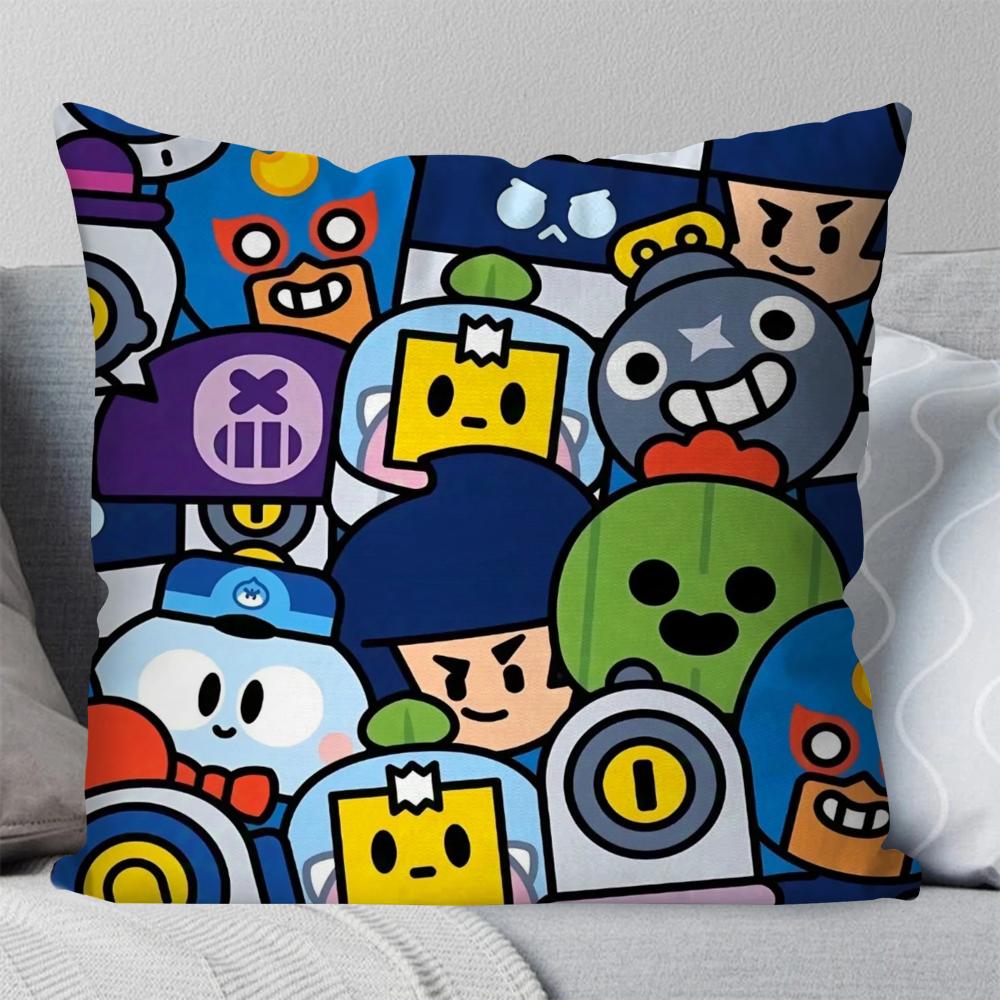 Боевая мобильная игра s-stars игра Наволочка Квадратная подушка Спальня Диван Досуг Комфортная подушка Гостиная Домашнее украшение 40X40