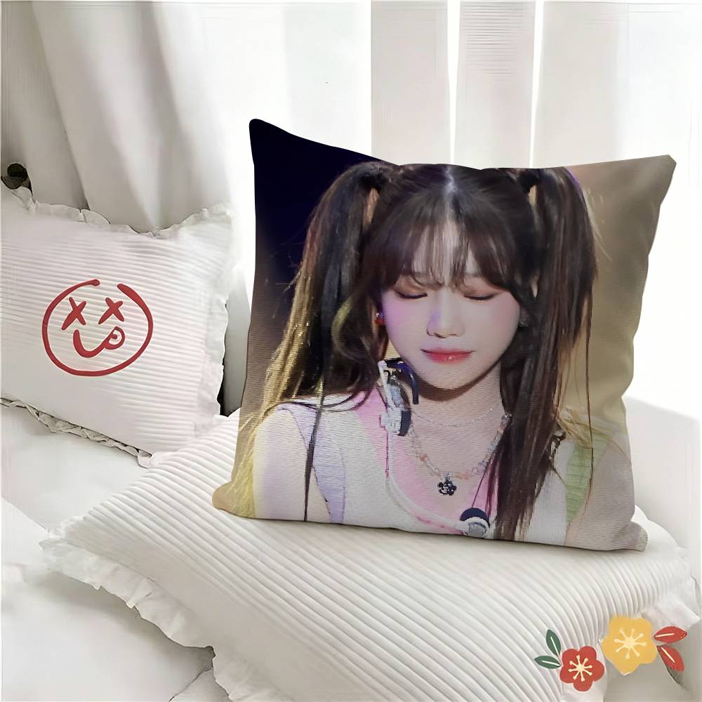 pc Cute JJo Yyuri Kawaii Pillow Case Fashion Square Pillowcase Bedroom Sofa Room Ins Decoration Leisure