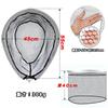 JINKING Tamo Net Landing Net Rubber Net Aluminum Oval Frame Ball Net Folding Ball Frame Rubber Coating Tamo Net