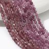 Граненые 2 мм 3 мм 4 мм крошечные бусины из натурального фиолетового нефрита для изготовления ювелирных изделий Поставщик пляжных ювелирных аксессуаров