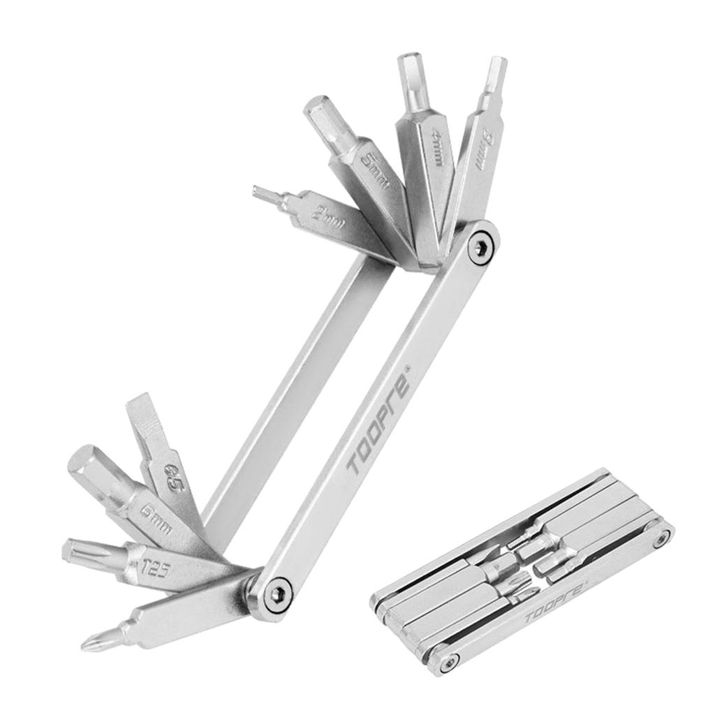 8 In 1 Bicycle Repair Tool Allen Screwdriver Wrench Mountain Bike Tool Multifunctional Screwdriver Tool Disassembly Kit