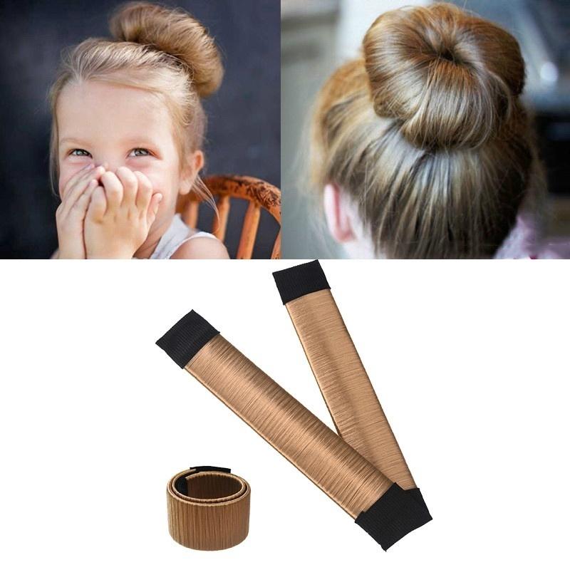 Синтетический парик, повязка на голову в форме пончика, женские аксессуары для волос