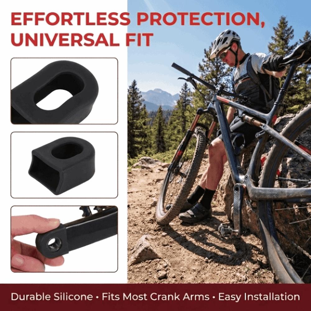 10PCS Soft Cycling Crank Boot Protectors Silicone Crank Arm Protectors  Mountain Bike