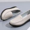Весенняя повседневная обувь из коровьего сухожилия на мягкой подошве, женские туфли на плоской подошве, нескользящая большая обувь для мам