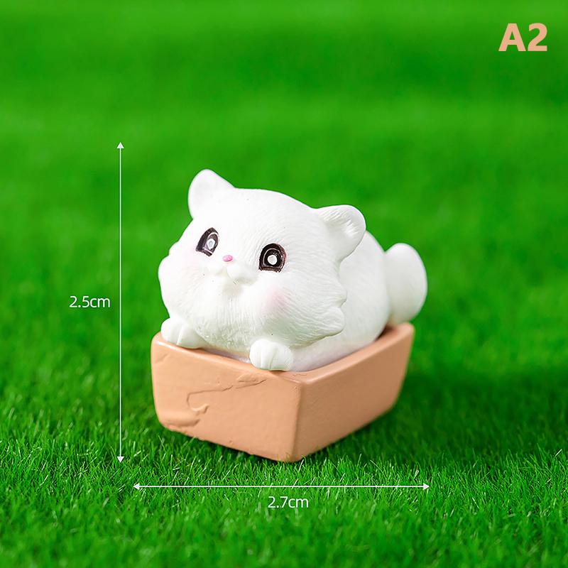 Миниатюрные фигурки животных, маленькая кошка, поделки из смолы, дом, микро-Сказочный сад, аксессуары «сделай сам», креативное украшение для дома, автомобиля