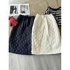 2025 Fall/Winter High-Waisted Quilted Skirt