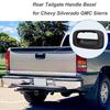 Накладка ручки задней двери Замена защелки для Chevy Silverado для GMC Sierra/Chevrolet Silverado, Текстурированный черный Цвет Внешние Запчасти для ремонта задней двери грузовика