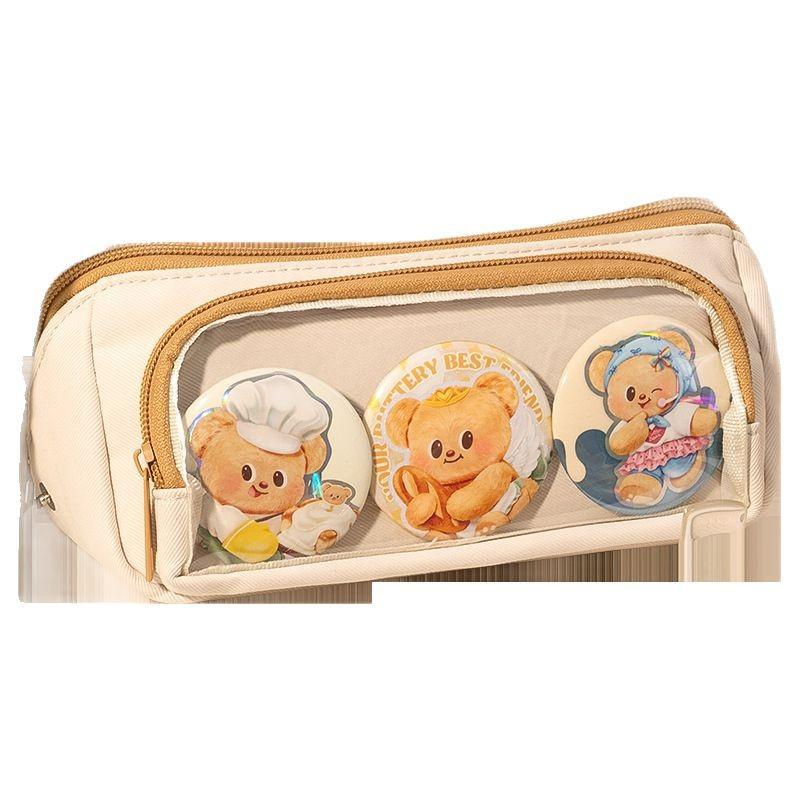 Новый треугольный пенал 2025 года для учениц начальной школы, с высокой ценностью и большой вместимостью, прозрачный пенал для учеников средней школы