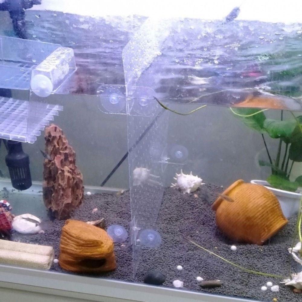 Transparent Fish Breeding Case Divider Bendable Fighting Fish Hatching Isolation Plate Fish Tank