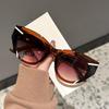 Неполяризованные модные солнцезащитные очки «кошачий глаз», цветные, овальные, стильные, солнцезащитные очки большого размера для женщин, украшения, оттенки для вождения, пешего туризма